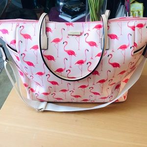 Kate Spade Flamingo Diaper Bag with Pad